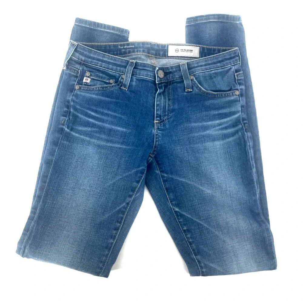 AG Adriano Goldschmied The Legging Super Skinny Jeans‎ 25R Blue 25x27